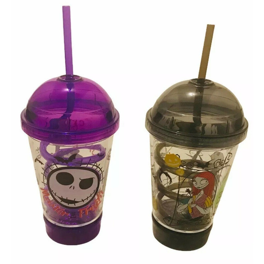 Nightmare Before Christmas - Jack Light-Up Plastic Cup w/ Dome Lid & Straw -2020 - Picture 2 of 2